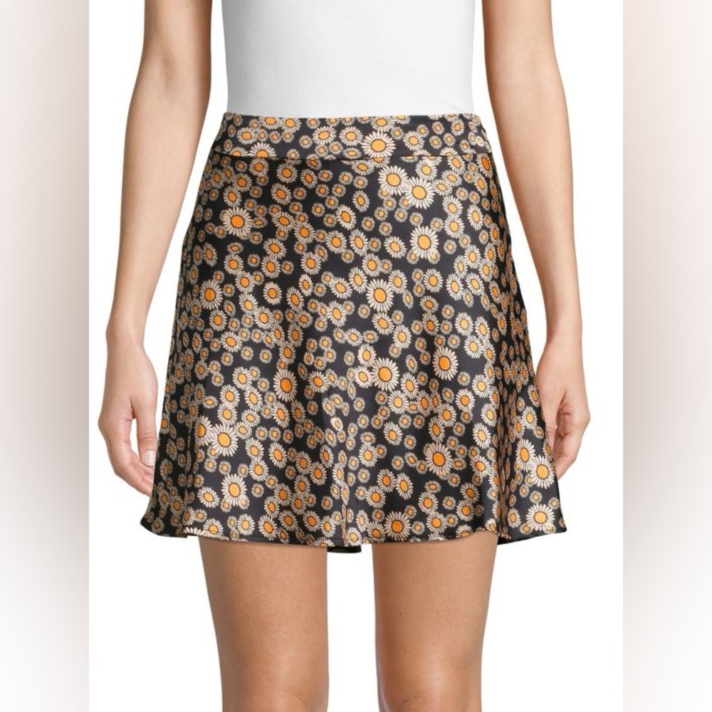 Free People Phoebe Floral Mini Skirt, 0, MSRP $60.
